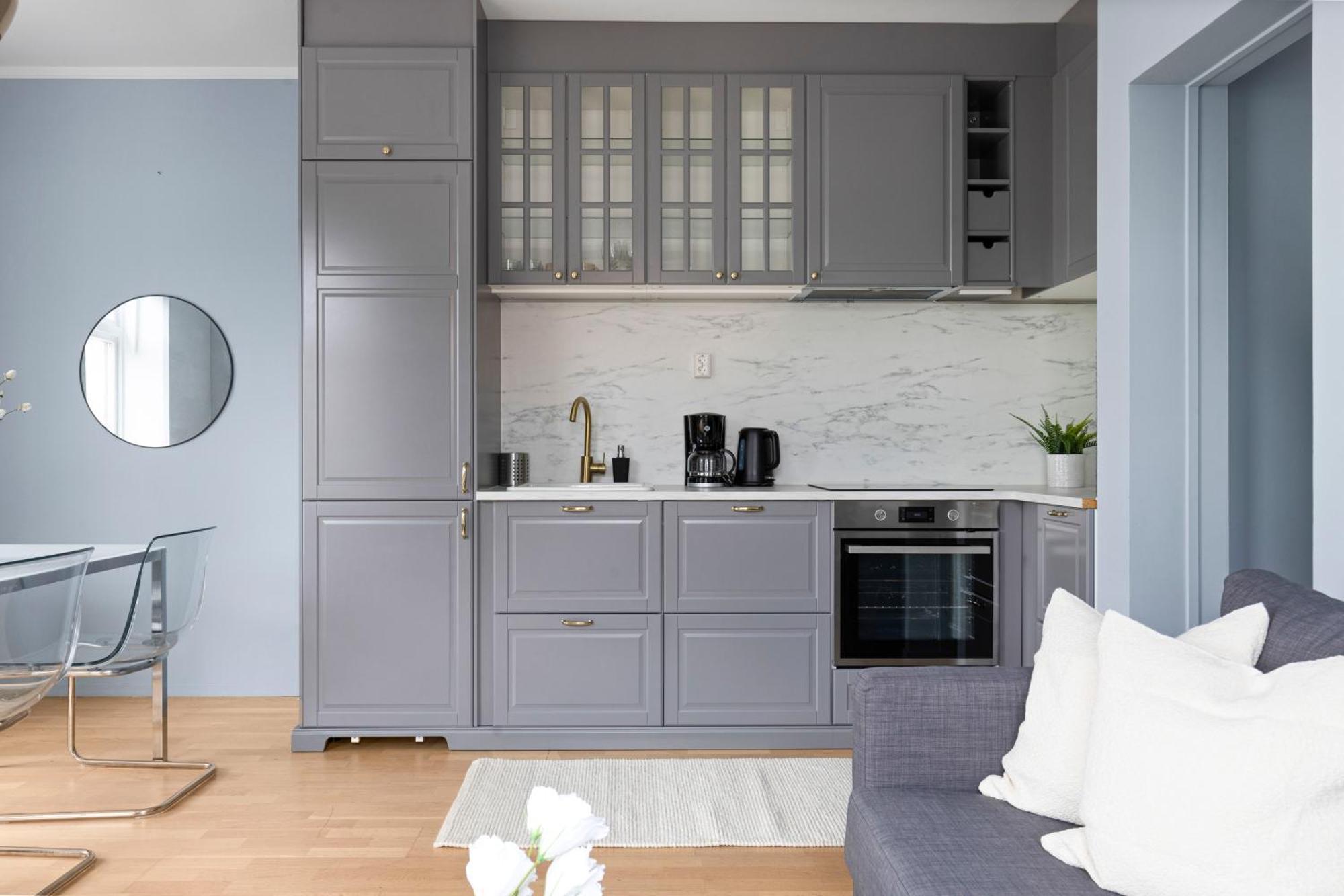 Modern And Bright Apartment In Central Осло Экстерьер фото